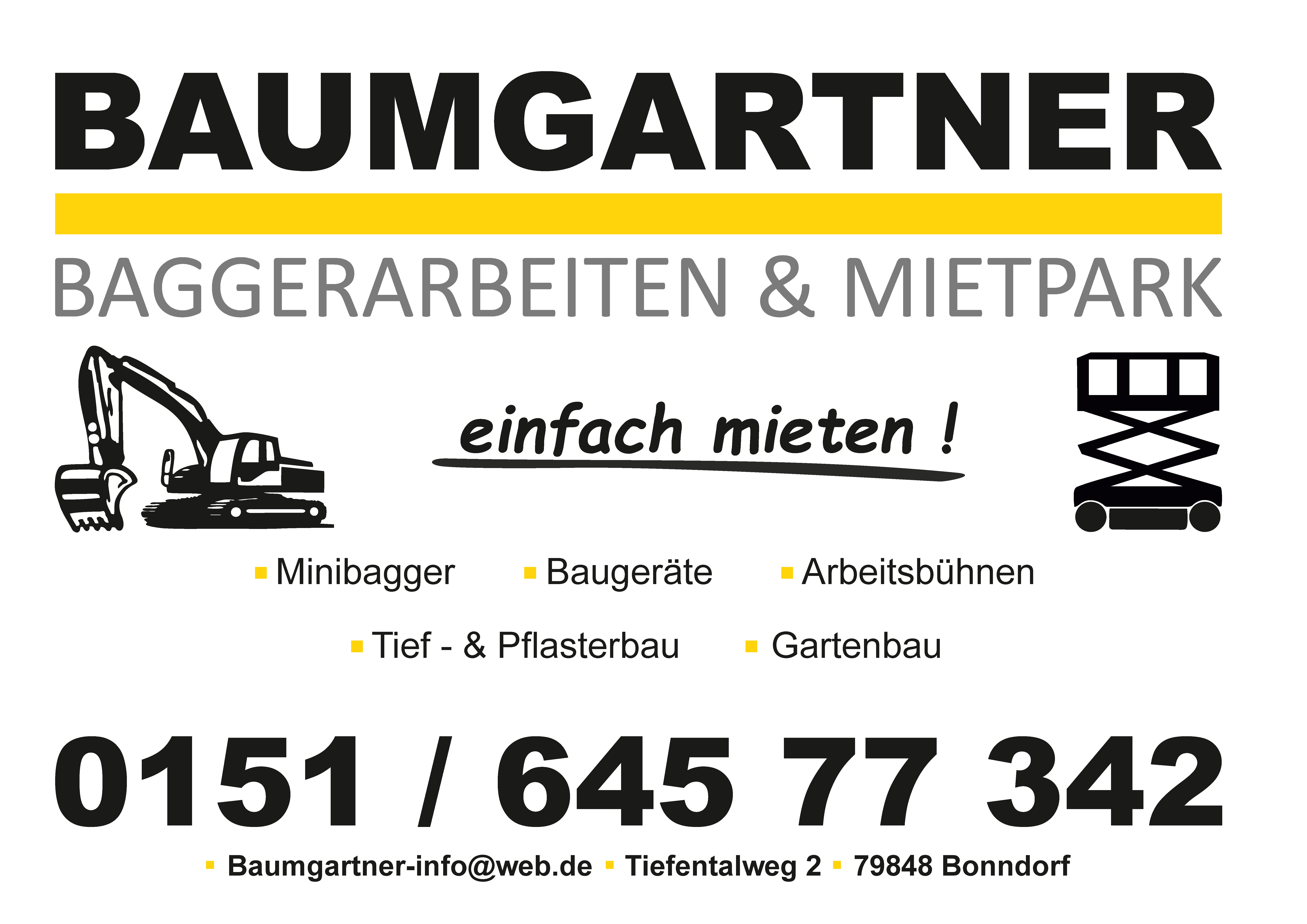 Baumgartner Baggerarbeiten & Mietpark